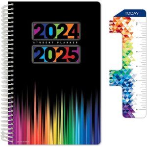 2024-2025 Student Planner: Academic Year, Ruler/Bookmark & Stickers Included‎